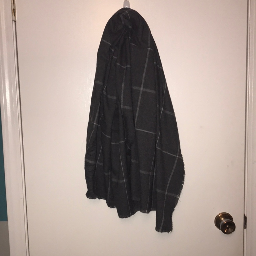 Grey and White Square Scarf